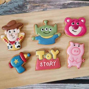 糖安然老師 玩具總動員糖霜餅干模具卡通立體牛仔小熊磨具DIY切模