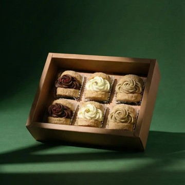 3日內出貨【UiiPie法式點心】暖陽-達克瓦茲6入禮盒(濃巧無花果/香蘋檸檬/伯爵乳酪)｜生日禮物｜情人節禮物｜小蛋糕｜端午禮盒