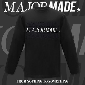 立體浮雕MAJOR薄長TEE