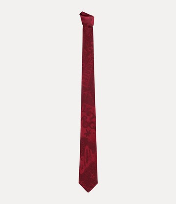 Vivienne Westwood Tie 7cm Let It Rock Bordeaux  Men