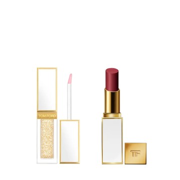 太陽輕吻金箔潤唇露組 #34 ROSE IRISE