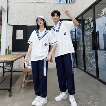 T恤學院風畢業照運動會短袖班服