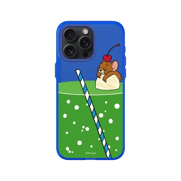 iPhone 15 Pro Max Clear 激光藍 - 湯姆貓與傑利鼠 Tom and Jerry - 冰淇淋蘇打