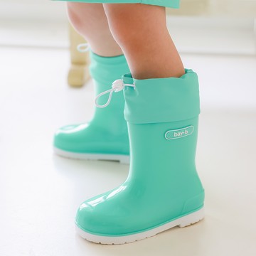 bay*b 兒童夢幻彩色雨鞋  薄荷  170