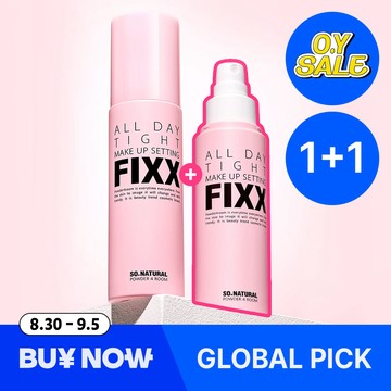 [No.1 Setting Spray] so natural All Day tight Make Up Setting Fixx 100ml (No-gas Type) Double Set