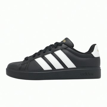 adidas 愛迪達 休閒鞋 Streettalk 女鞋 黑 白 復古 皮革 JR4700