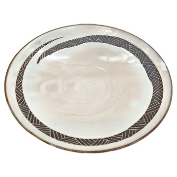 粉引旋 陶瓷材質 適用溫度-30°C~100°C 日本產  1個  9皿