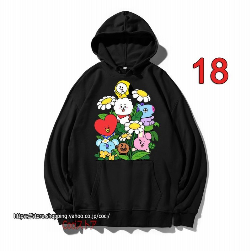 新品BTS(防弾少年団) BT21 フード付きセーター グッズ 秋冬