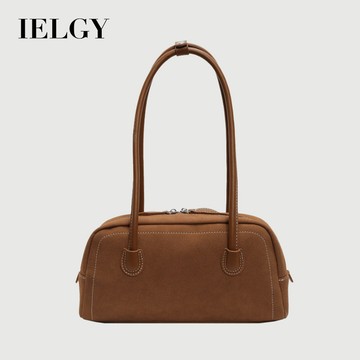 IELGY 女士手提包 秋冬款麂皮絨大容量通勤包