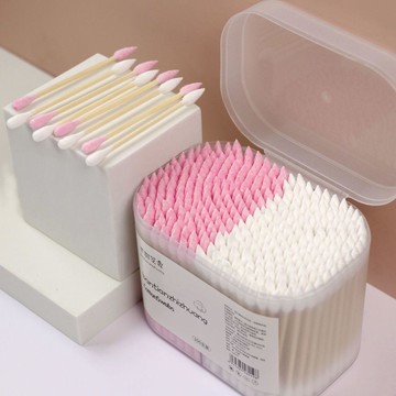 💗小紅書推薦💗(高檔盒裝)雙頭棉籤一次性清潔化妝棉籤棒挖耳朵尖頭卸妝棉家用💗桃園出貨