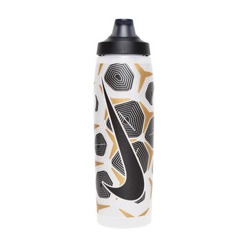 NIKE REFUEL BOTTLE 瓶蓋擠壓水壺 GRAPHIC 32OZ/946ml 運動水壺 便攜 防漏 N101341493432白銀黑金