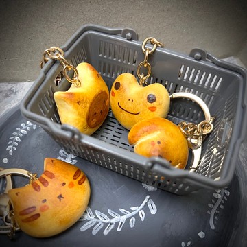 烤麵包系列_手作_可愛動物吊飾