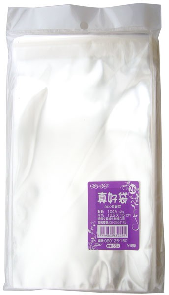 真好袋   OB0125-150  OPP自黏袋 12.5 X 15cm -100個入  / 包【APP滿額下單10%點數(單一帳號最高1000點)】4/30止
