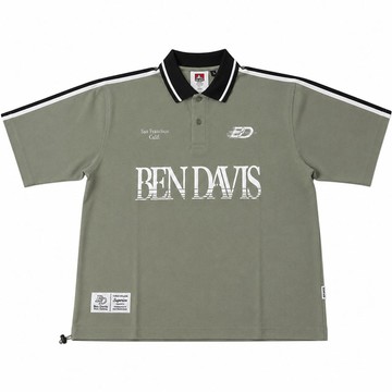 BEN DAVIS 26580036-38 COOLER PRACTICE SHIRT 短袖POLO衫 (灰米色)