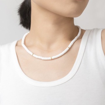 白貝殼項鏈 高級時髦定製項鏈
