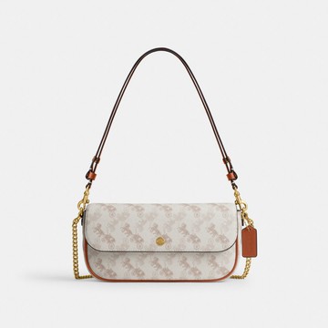 BROOK 馬車主題圖案翻蓋鏈條手袋