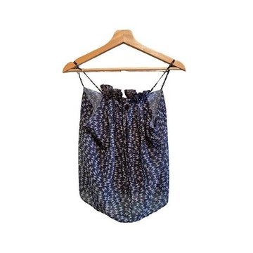 【二手精品 9.9成新】CHANEL香奈兒滿版雙C繞頸無袖上衣(剪水洗標) 編號S416
