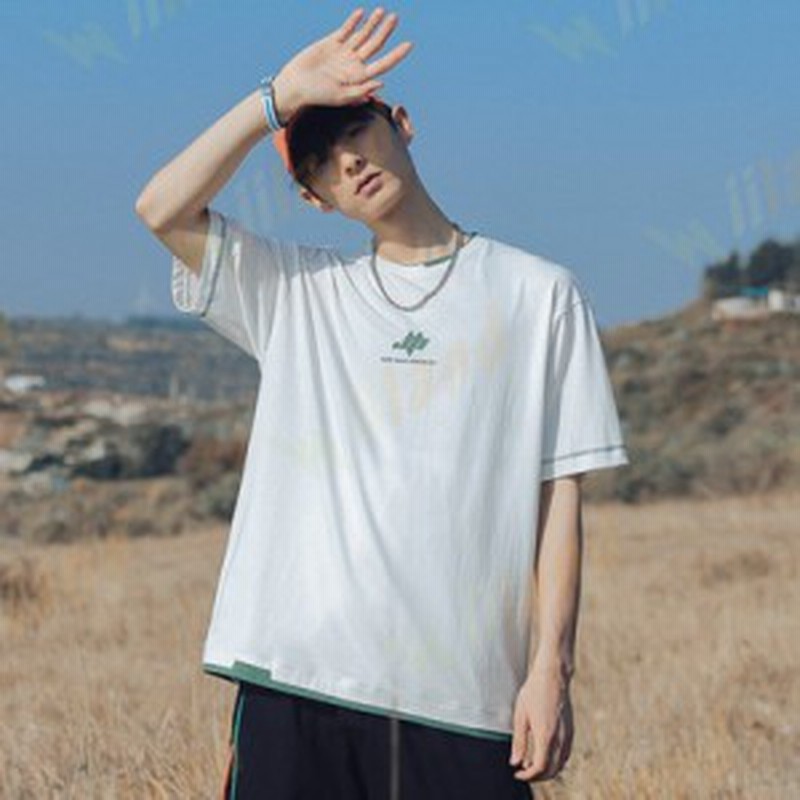 カジュアル ゆったり Tシャツ 夏 メンズファッション 半袖 トップス  