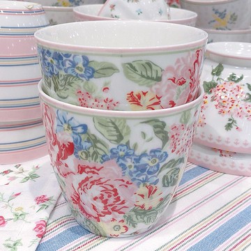 丹麥GreenGate Emmaline white 拿鐵杯