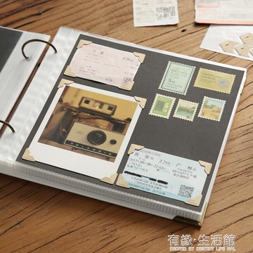 回憶錄DIY黏貼式相冊本插頁式拍立得情侶手工家庭覆膜紀念冊禮物 幸福驛站