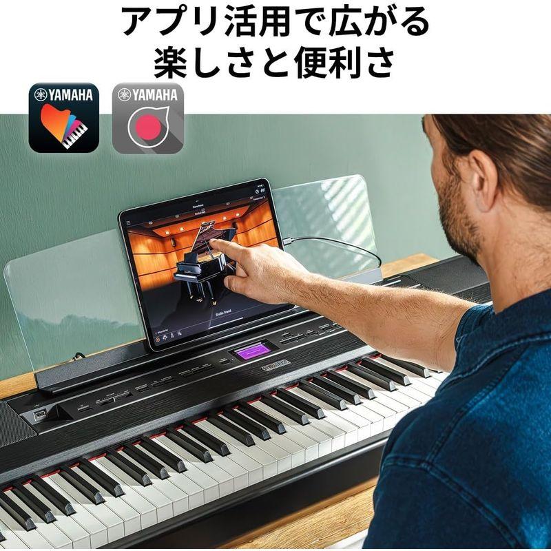 ヤマハ 電子ピアノ P-525WH Pシリーズ 88鍵盤 木製鍵盤 本格的タッチ感 コンパクト 持ち運び アプリ ホワイト