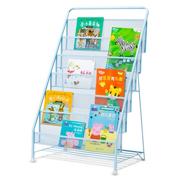 兒童書架繪本架書報架鐵藝雜誌架報刊書櫃落地小學生應豪簡易寶寶MKS 免運 清涼一夏钜惠