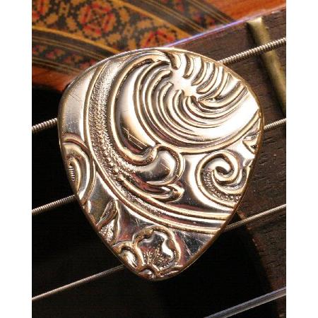 Antique Silver Brass Metal Guitar Pick Nashville Picks 並行輸入品