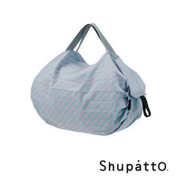【Shupatto】燈籠型都會時尚系列秒收環保啪啪包-小-朝日灰