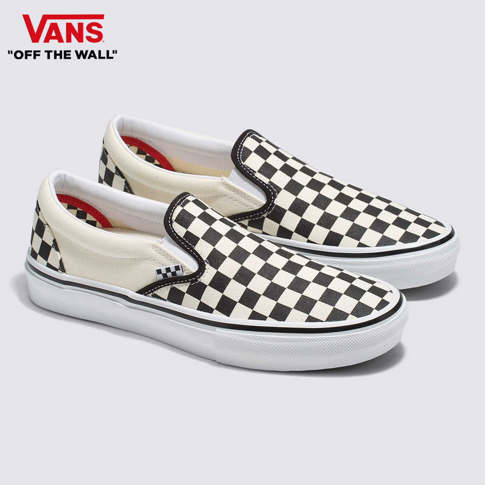 Vans Skate Slip-On 男女款黑白棋盤格專業滑板鞋