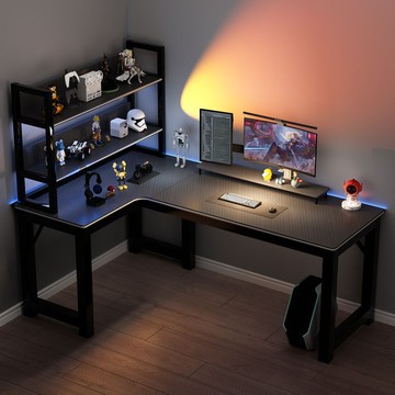楓林宜居 臺式電腦桌家用電競桌單雙人書桌書架臥室學生桌子辦公桌游戲桌子