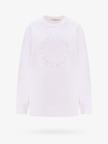 Sustainable cotton sweatshirt with frontal logo - STELLA MCCARTNEY - gender_Woman
