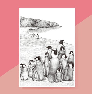 原創手繪藝術複製畫 / 卡片 - Friendship | 客製化禮物