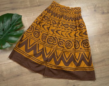 復古抽象高腰鉛筆裙| 女士復古服裝