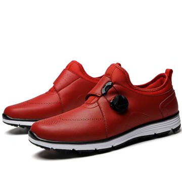 高爾夫球鞋男旋轉紐扣鞋帶防水防滑運動休閑爬山跑步鞋透氣防臭