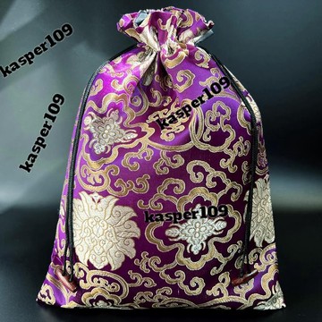 熱銷錦布袋 [93%好評率]大號錦布袋木扣包 錦袋 紅色 福袋 禮品包裝 收納袋 子束口袋首飾袋鞋袋