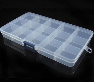 【玩樂桌游】桌游配件 -收納盒 可拆15格 高密閉透明塑料 收納盒