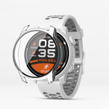 適用高馳pace3/2保護殼COROS pace pro智能手表保護套PC+鋼化膜一體全包殼防摔充電口防塵塞運動硅膠表帶配件