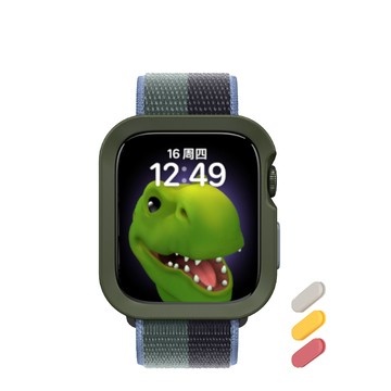 SwitchEasy Apple Watch 41/40 mm Colors TPU手錶保護殼,軍綠色