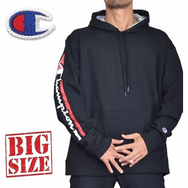 大きいサイズメンズ チャンピオン Champion パーカー プルオーバー スウェット Powerblend Graphic Hoodie アメカジ Usaモデル Xl Xxl 通販 Lineポイント最大0 5 Get Lineショッピング