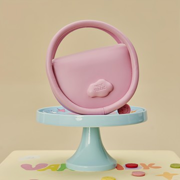 Vanwalk 出走 可愛迷你馬鞍包 V2785  11 x 5.5 x 14.5cm  愛心粉