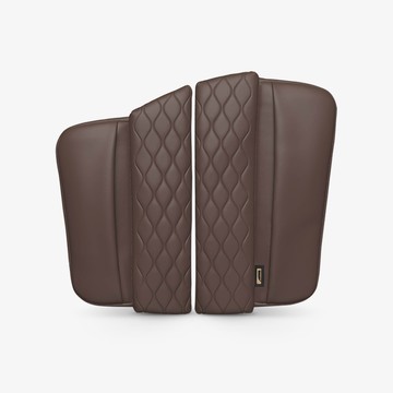 AIMBAN BMW 雙開式中央扶手箱墊  1組  深棕色