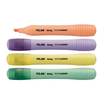 MILAN 隨身螢光筆4色組  粉嫩馬卡龍  1組