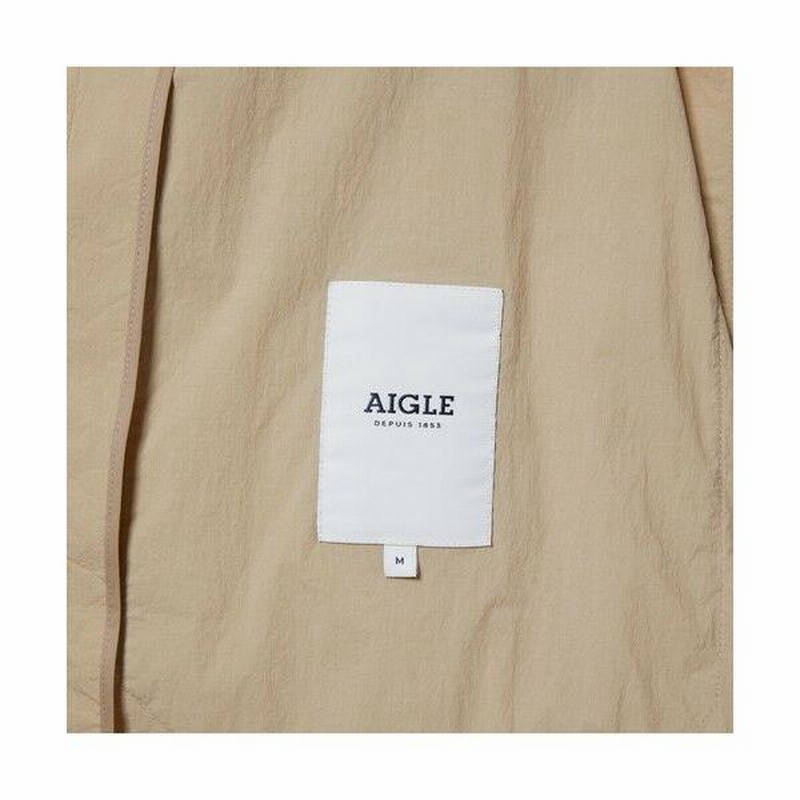 AIGLE / エーグル 撥水 ワッシャータッチ ロングパーカ コート