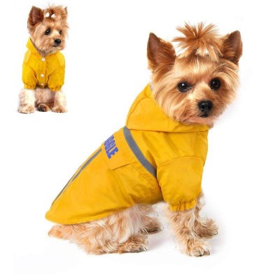 Msy yien ペット用 レインコート 犬 猫 小型犬 中型犬 帽子付 通気 完全防水 耐久性 快適 防風 防水 防塵 軽量 多サイズ 犬