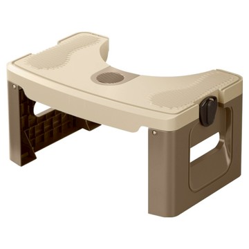 小麥購物 可折疊馬桶腳踏凳 L110  卡其色  40 x 21 x 17cm