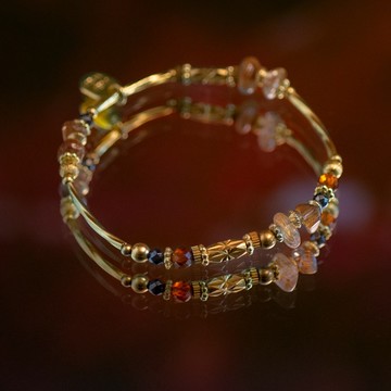 【獅子座】可可獅子心 l 黃水晶橙石榴手鍊