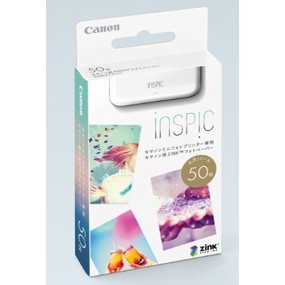 Canon・キヤノン スマホ専用ミニフォトプリンター iNSPiC用 ZINKフォトペーパー50枚入り ZP-2030-50