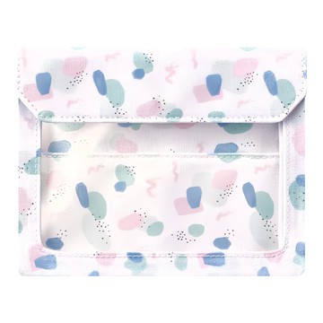 KING JIM FLATTY WORKS 色塊 多用途帆布收納袋 A6 尺寸 輕巧易攜帶  1個