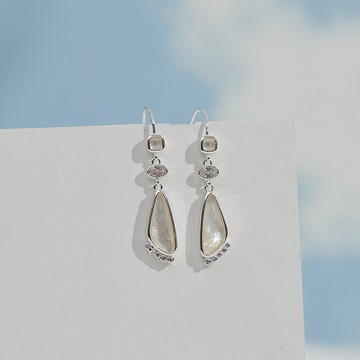 Oceano 漫步峽灣珠貝耳環