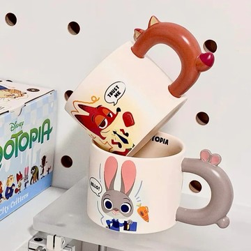 【預購】iSNEAKERS｜Disney 迪士尼 動物方城市2 ZOOTOPIA 2 茱蒂 尼克 咖啡杯 馬克杯 400ml